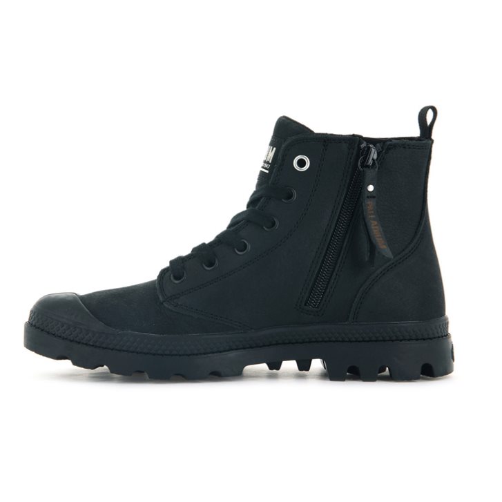 Dámské Boty Palladium Pampa Hi Zip SL Černé | CZ EKG-79B